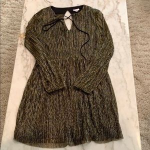 Gold and Black Dress